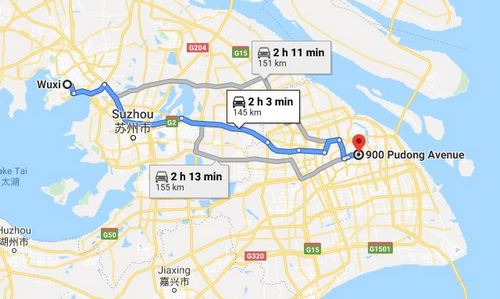 Wuxi City to the Embassy of Vietnam in Shanghai